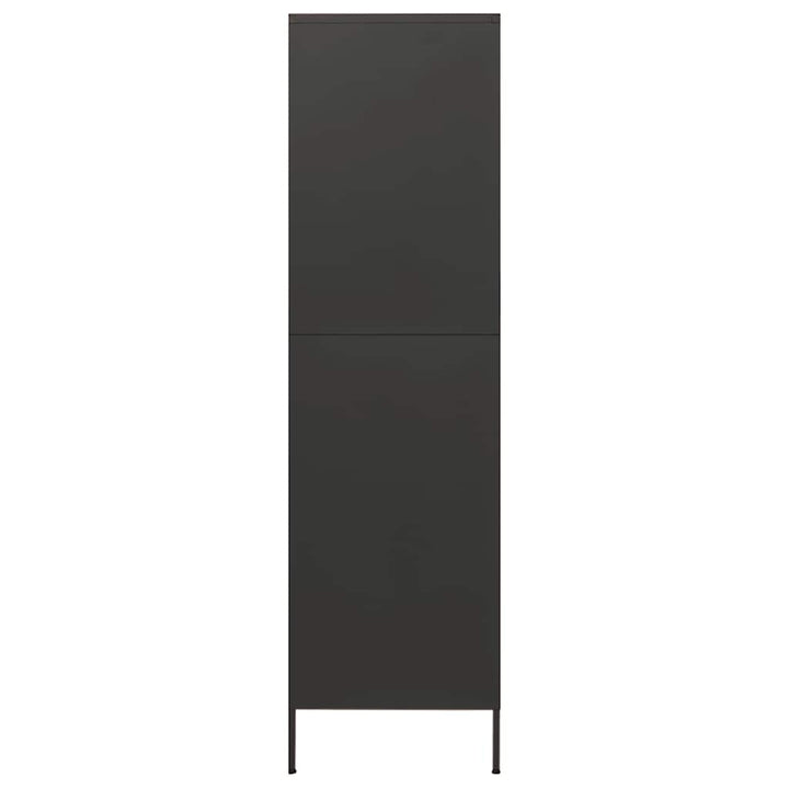 klædeskab 90x50x180 cm stål antracitgrå