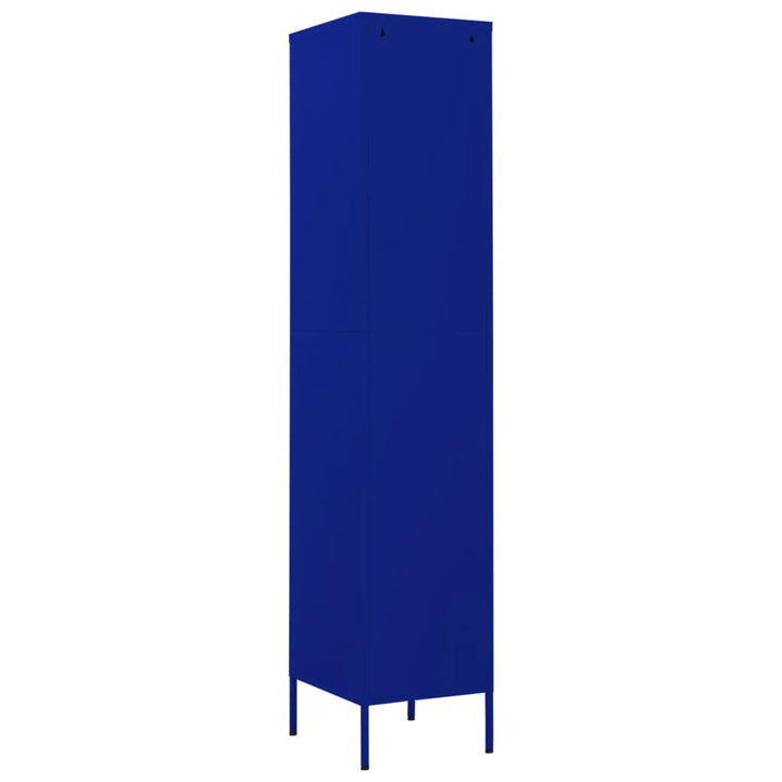 skab 35x46x180 cm stål marineblå