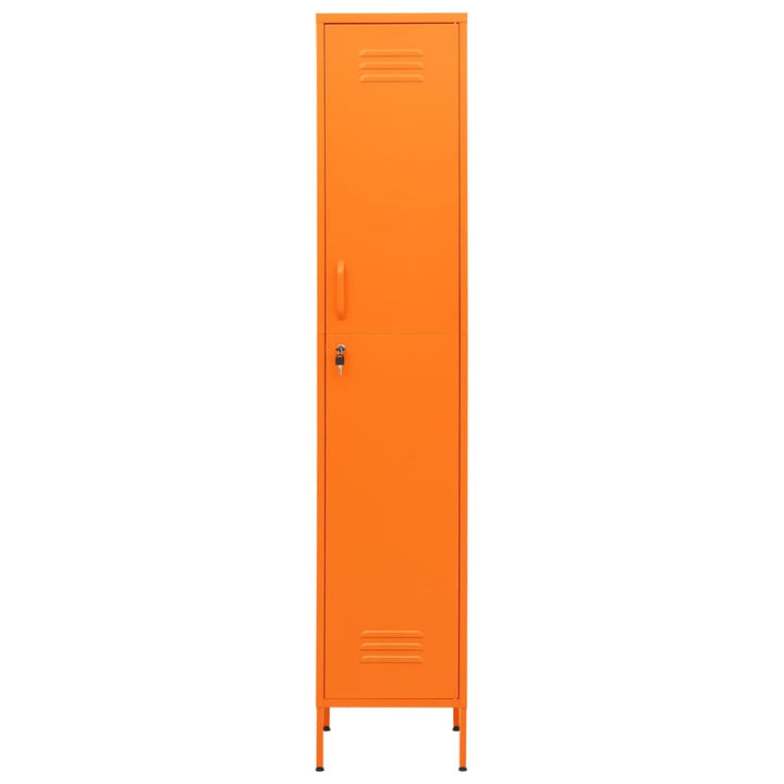 skab 35x46x180 cm stål orange