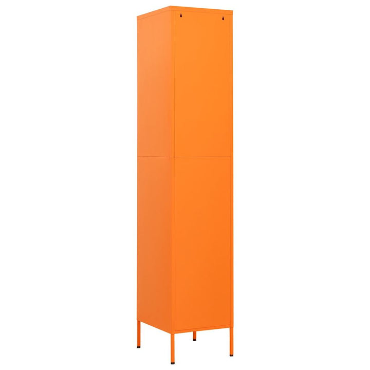 skab 35x46x180 cm stål orange