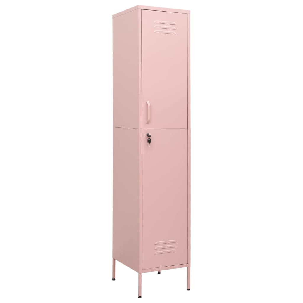 skab 35x46x180 cm stål pink