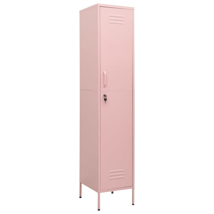 skab 35x46x180 cm stål pink