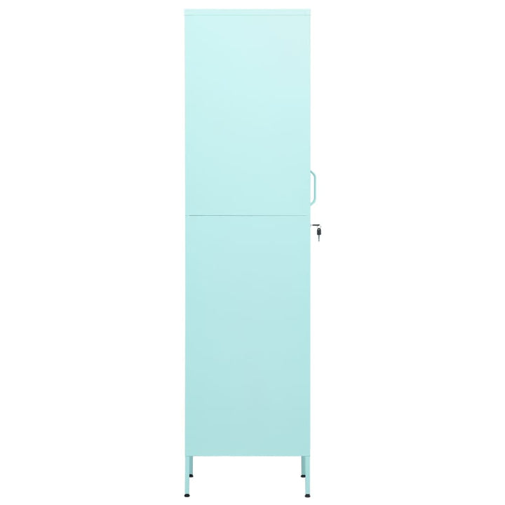 skab 35x46x180 cm stål mintgrøn