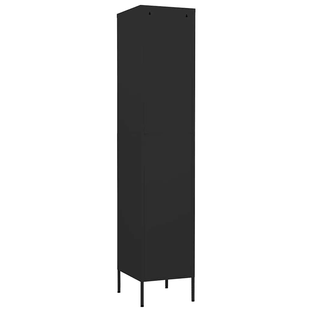 skab 35x46x180 cm stål sort
