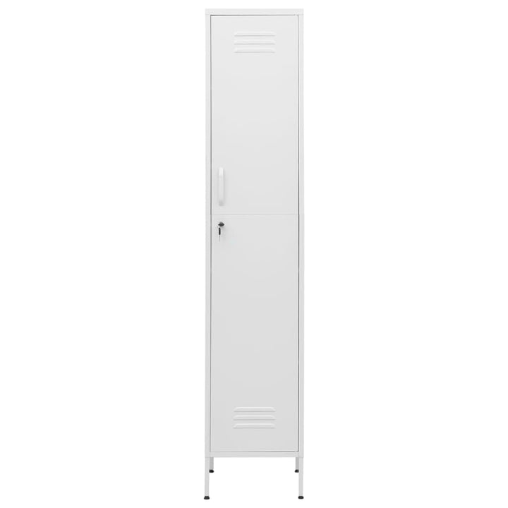 skab 35x46x180 cm stål hvid