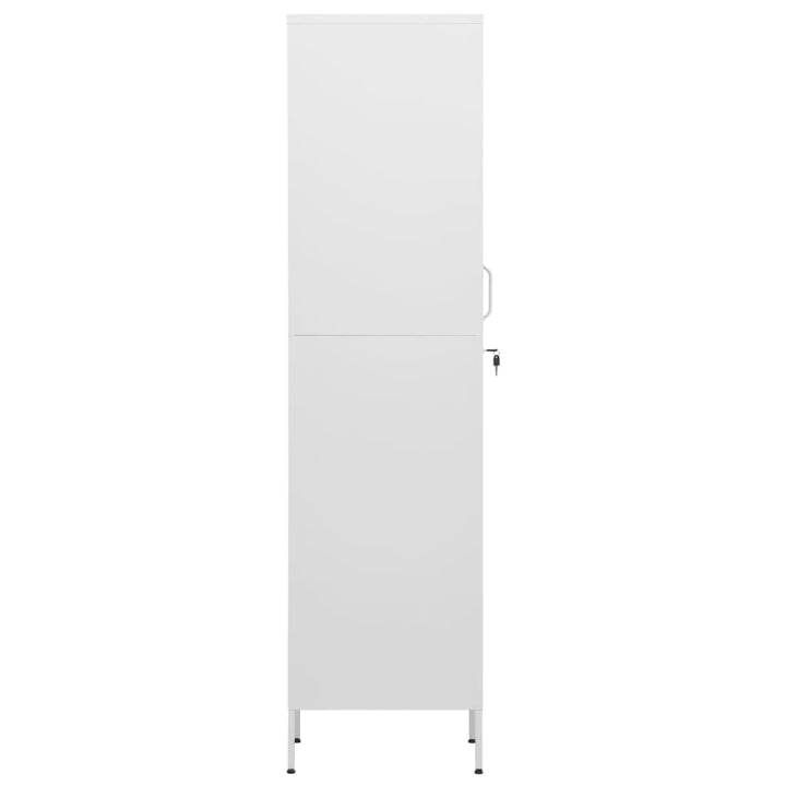 skab 35x46x180 cm stål hvid