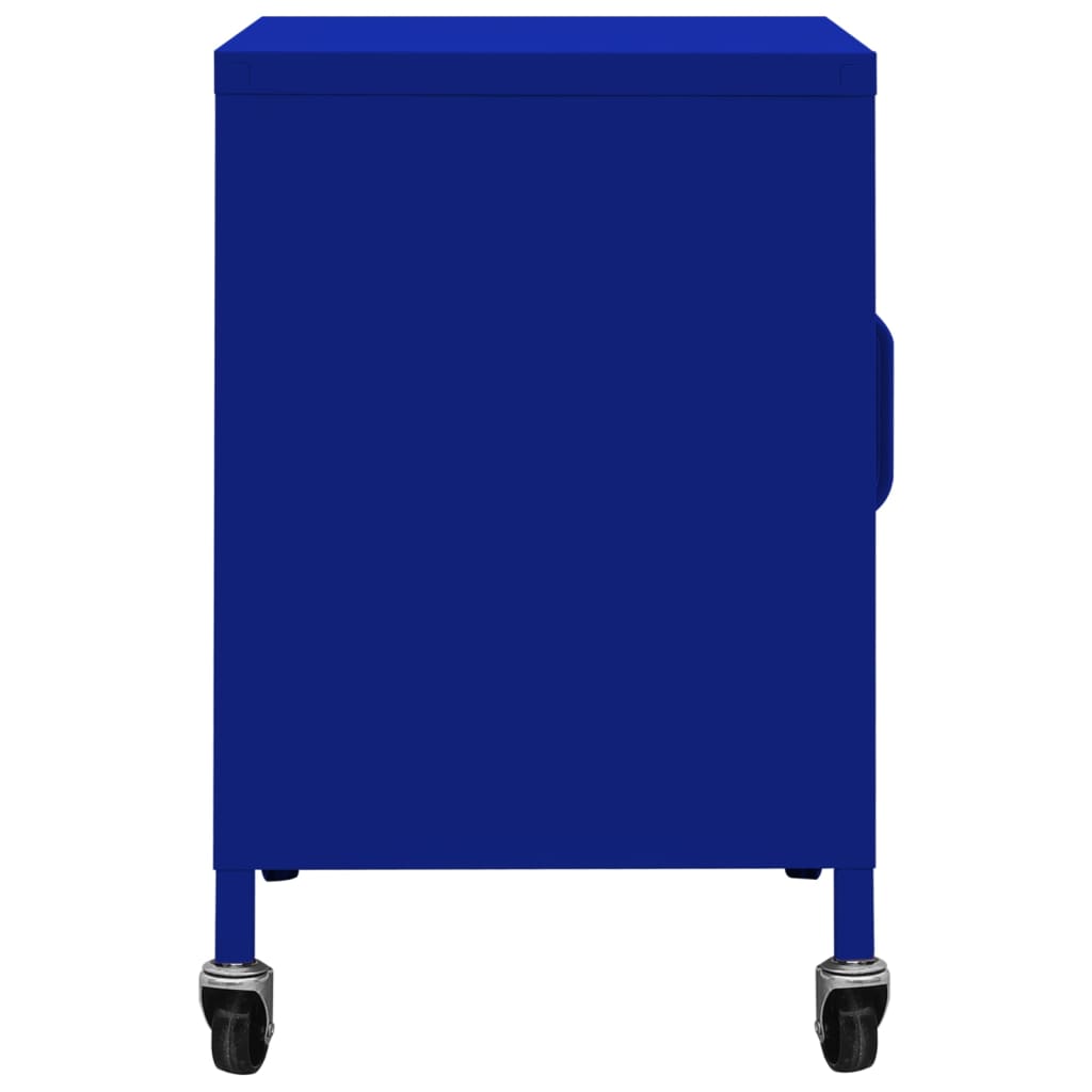 opbevaringsskab 60x35x56 cm stål marineblå