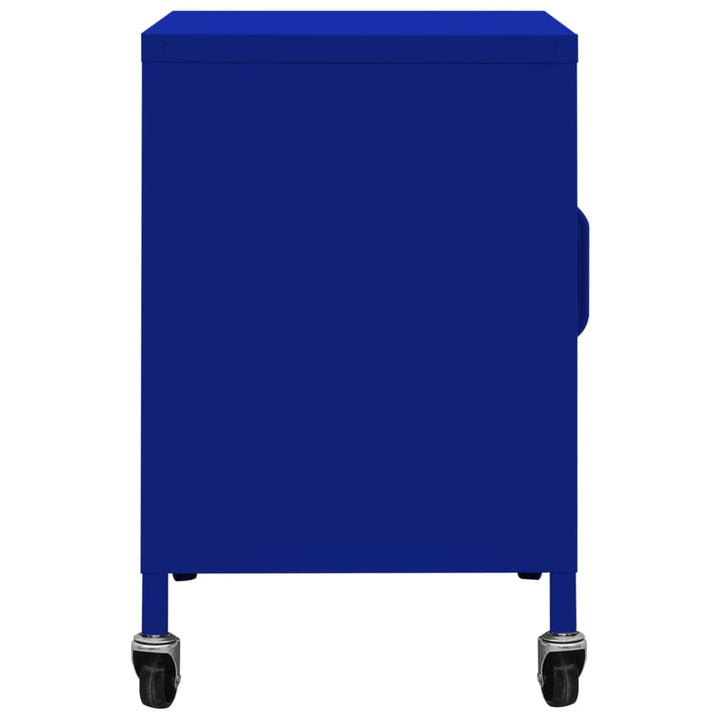 opbevaringsskab 60x35x56 cm stål marineblå