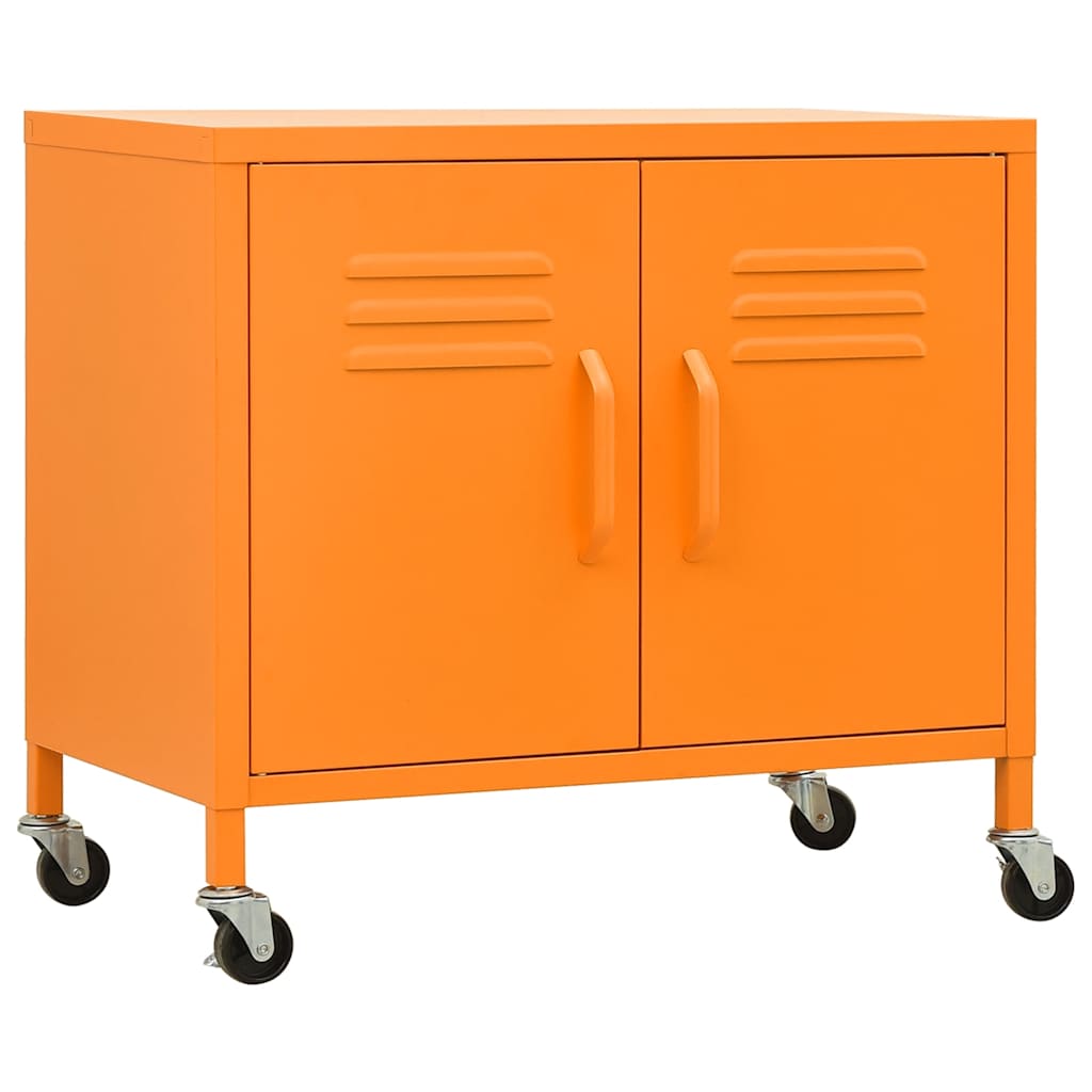 opbevaringsskab 60x35x56 cm stål orange