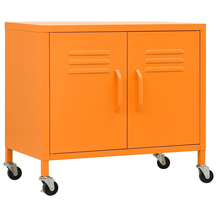 opbevaringsskab 60x35x56 cm stål orange