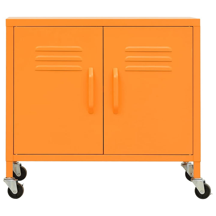 opbevaringsskab 60x35x56 cm stål orange