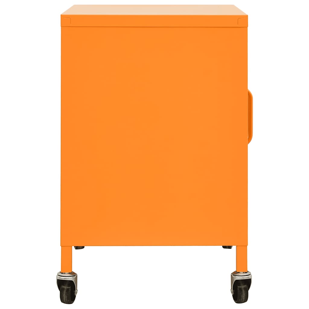 opbevaringsskab 60x35x56 cm stål orange
