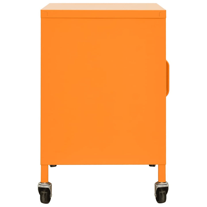 opbevaringsskab 60x35x56 cm stål orange