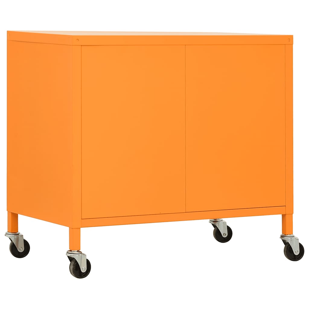 opbevaringsskab 60x35x56 cm stål orange