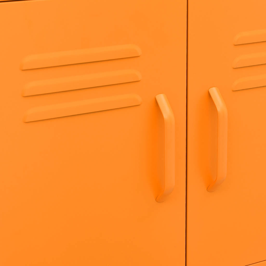 opbevaringsskab 60x35x56 cm stål orange