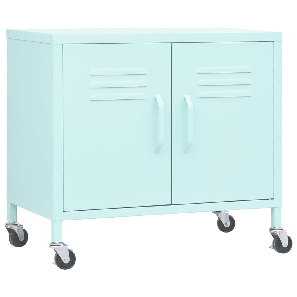 opbevaringsskab 60x35x56 cm stål mintgrøn