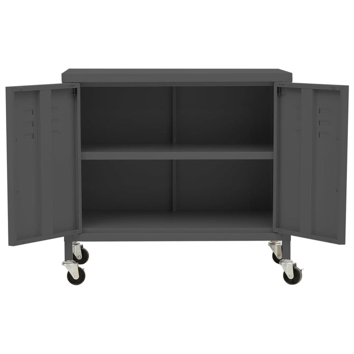 opbevaringsskab 60x35x56 cm stål antracitgrå