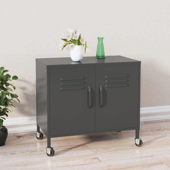 opbevaringsskab 60x35x56 cm stål antracitgrå