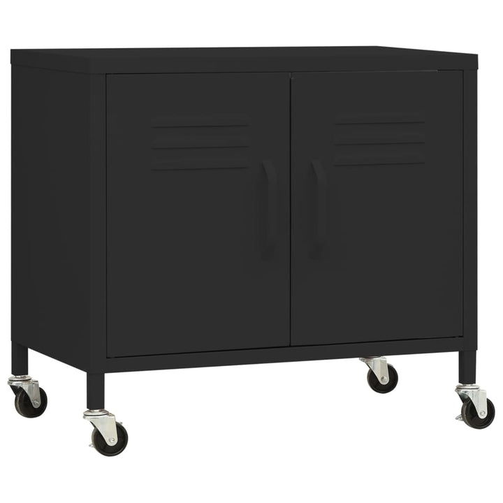 opbevaringsskab 60x35x56 cm stål sort