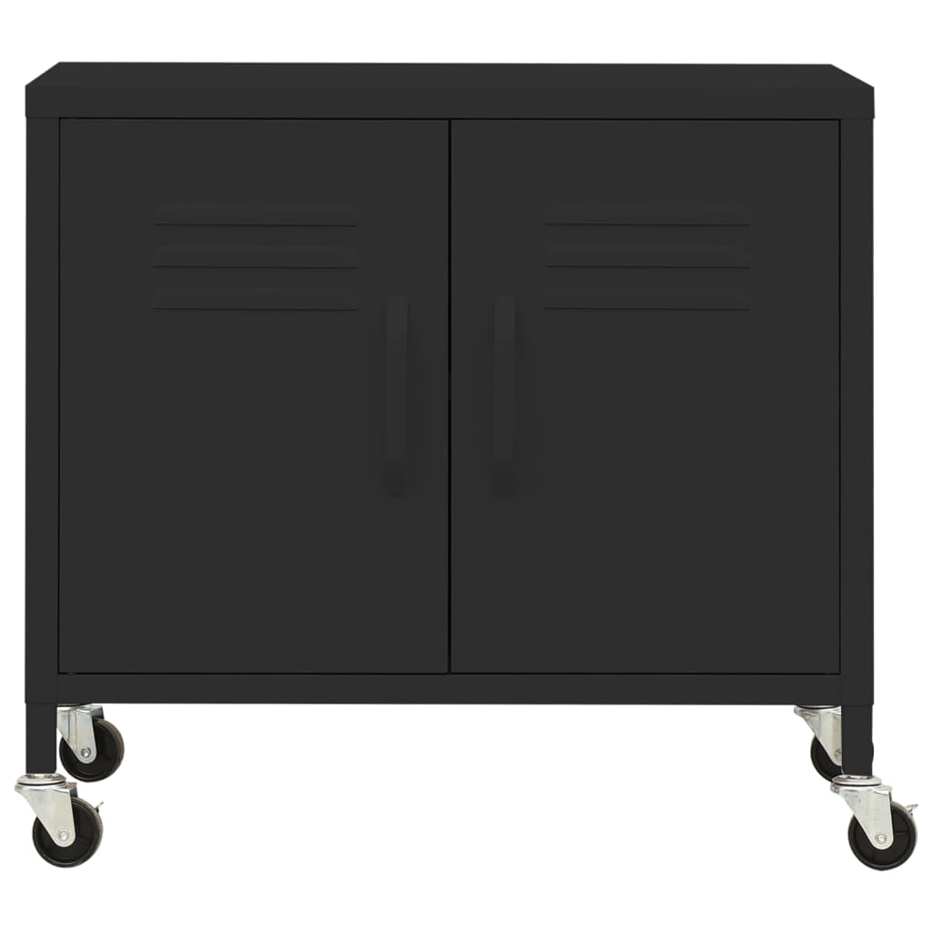 opbevaringsskab 60x35x56 cm stål sort