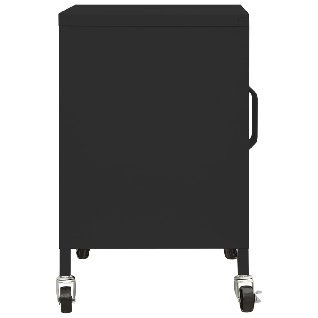 opbevaringsskab 60x35x56 cm stål sort