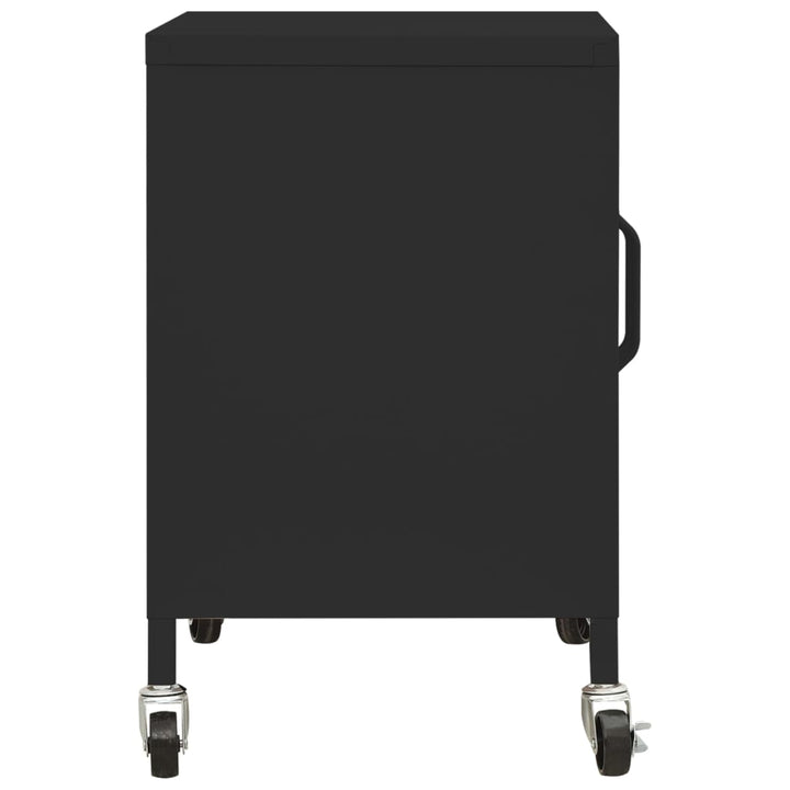 opbevaringsskab 60x35x56 cm stål sort