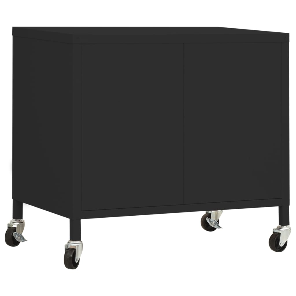 opbevaringsskab 60x35x56 cm stål sort