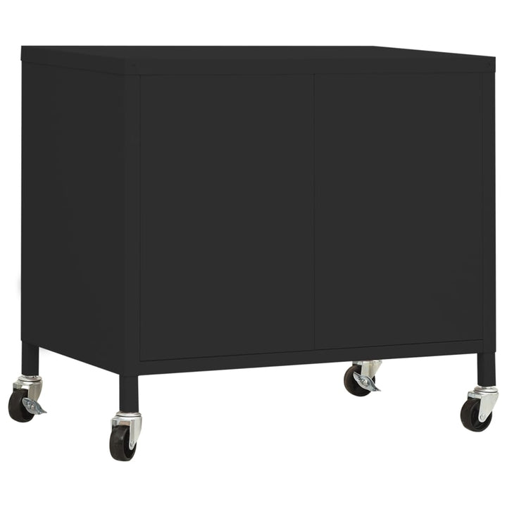 opbevaringsskab 60x35x56 cm stål sort