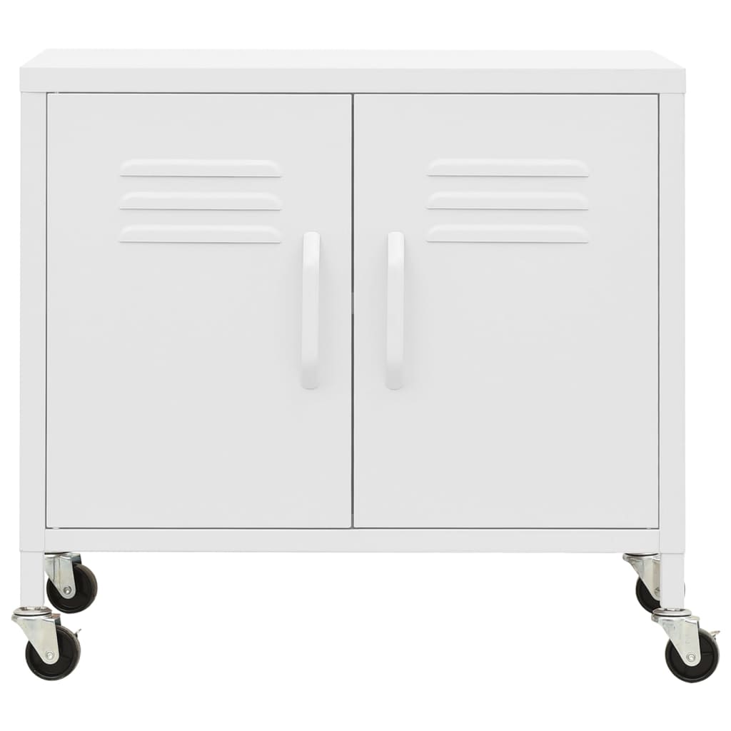 opbevaringsskab 60x35x56 cm stål hvid
