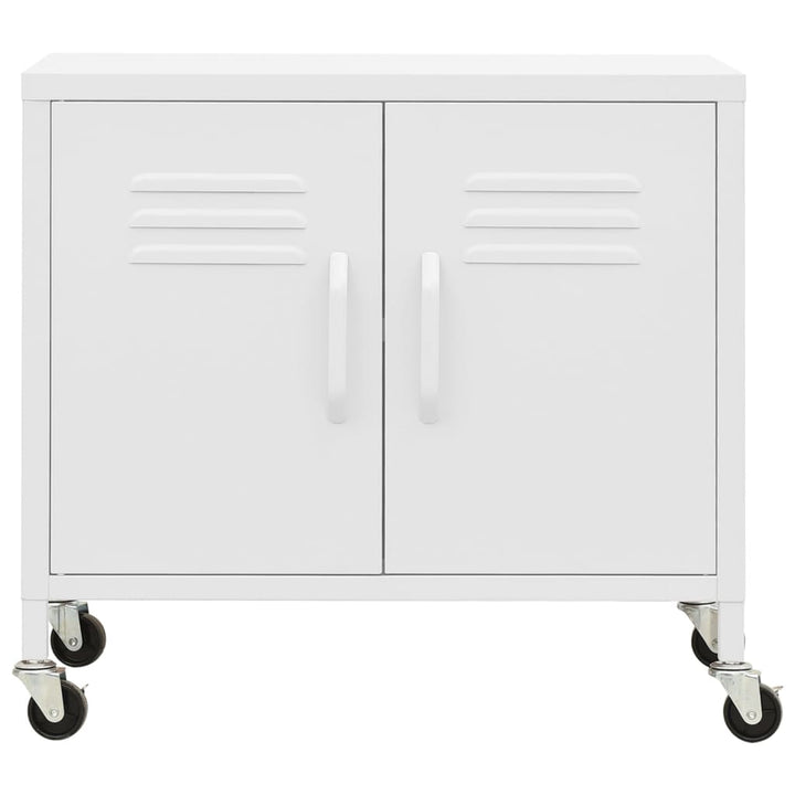 opbevaringsskab 60x35x56 cm stål hvid