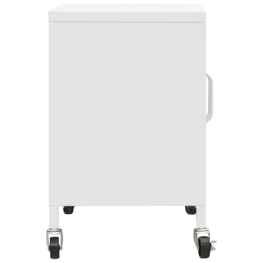 opbevaringsskab 60x35x56 cm stål hvid