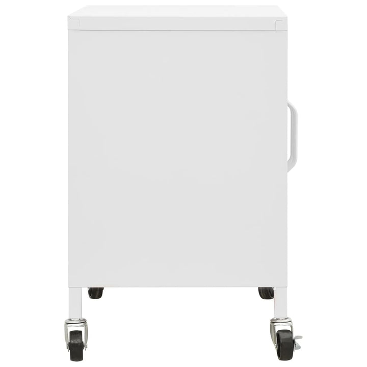 opbevaringsskab 60x35x56 cm stål hvid