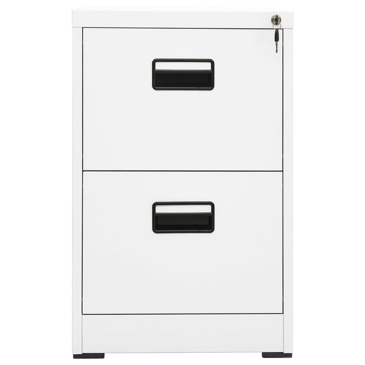 arkivskab 46x62x72,5 cm stål hvid