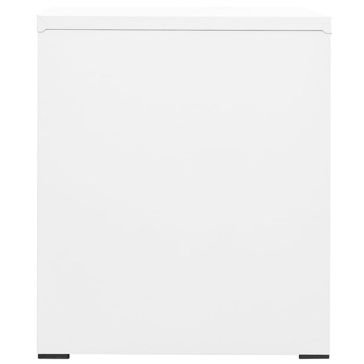 arkivskab 46x62x72,5 cm stål hvid