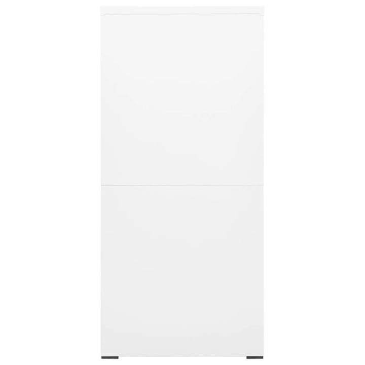 arkivskab 46x62x133 cm stål hvid