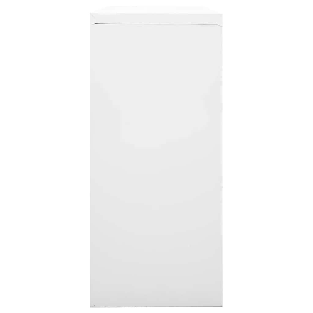 skab med skydelåger 90x40x90 cm stål grå