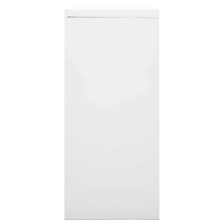 skab med skydelåger 90x40x90 cm stål grå