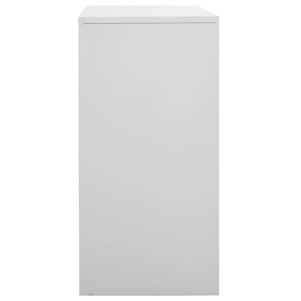 skab 90x45x92,5 cm stål lysegrå