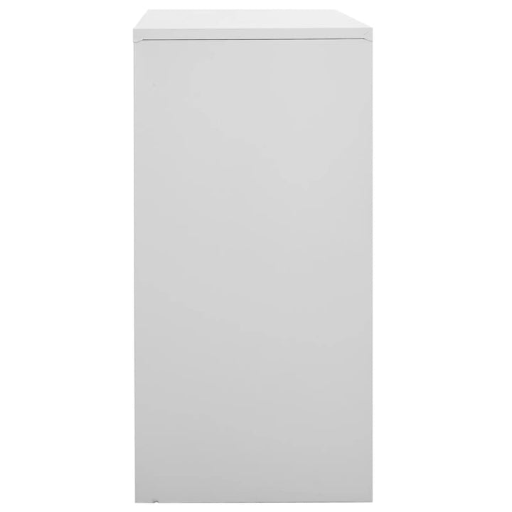 skab 90x45x92,5 cm stål lysegrå