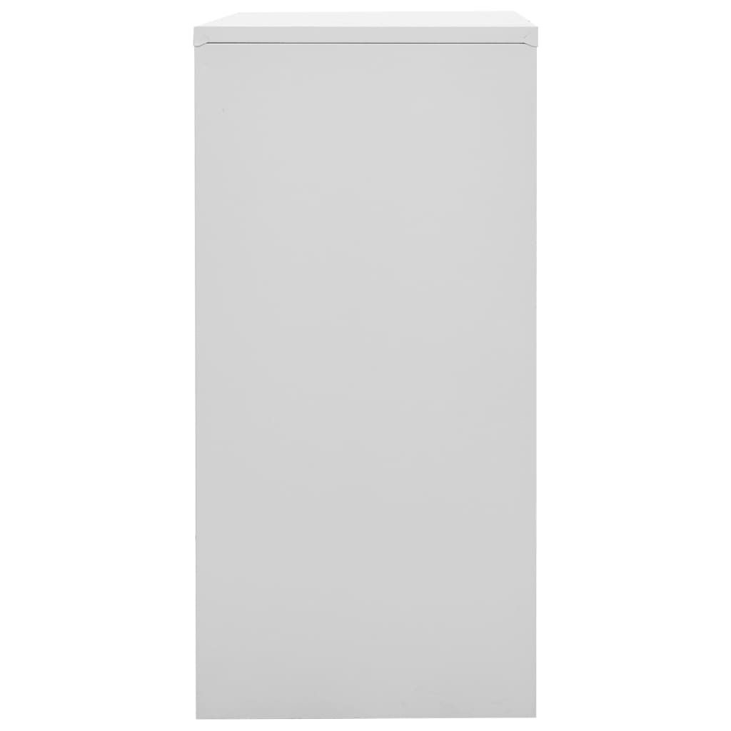 skab 90x45x92,5 cm stål lysegrå og grøn