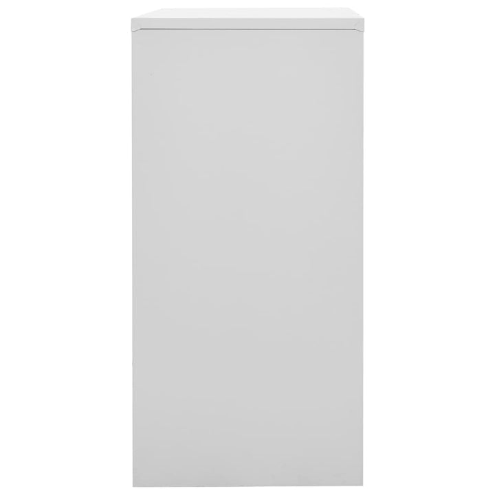 skab 90x45x92,5 cm stål lysegrå og grøn