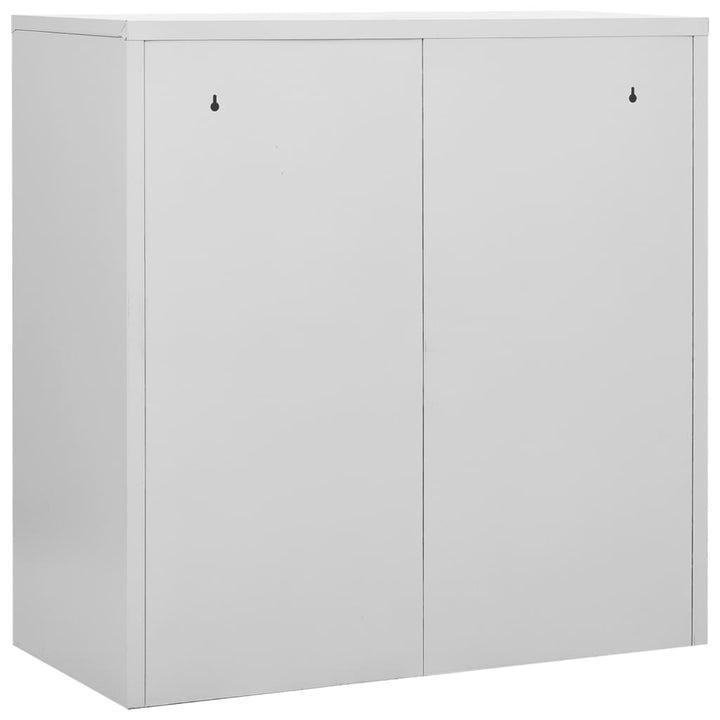 skab 90x45x92,5 cm stål lysegrå og grøn