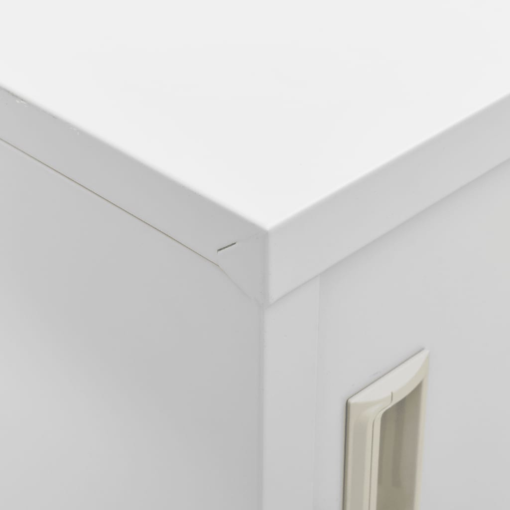 skab 90x45x92,5 cm stål lysegrå