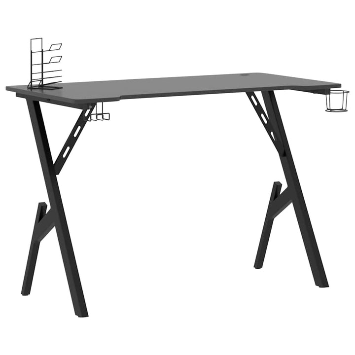gamerbord 110x60x75 cm Y-formede ben sort