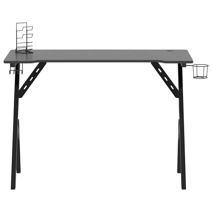 gamerbord 110x60x75 cm Y-formede ben sort