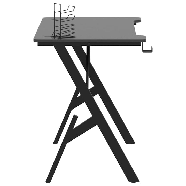gamerbord 110x60x75 cm Y-formede ben sort