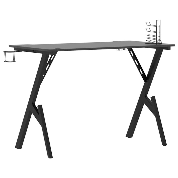 gamerbord 110x60x75 cm Y-formede ben sort
