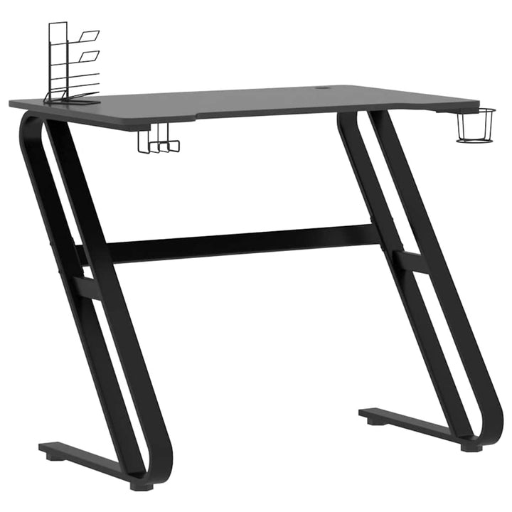 gamerbord 90x60x75 cm ZZ-formede ben sort