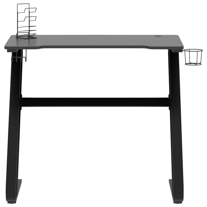 gamerbord 90x60x75 cm ZZ-formede ben sort