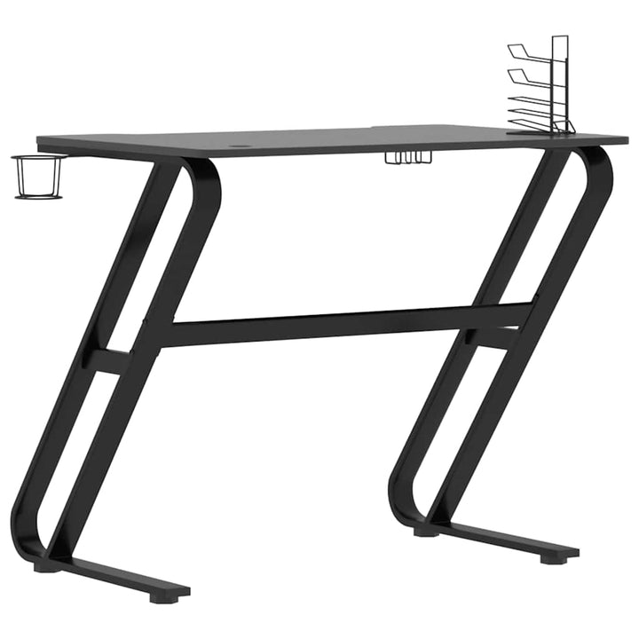 gamerbord 90x60x75 cm ZZ-formede ben sort